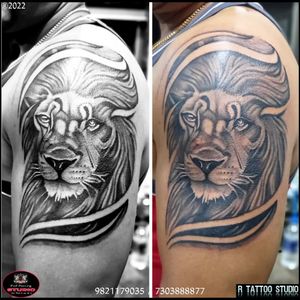 #liontattoo #animalstattoo #liontattoo #tigartattoo #lion #tattooed #tattoodesign #liondesign #tattooartwork #tattoodecoration #liontatto #forecast #angryliontattoo #tattooideas 