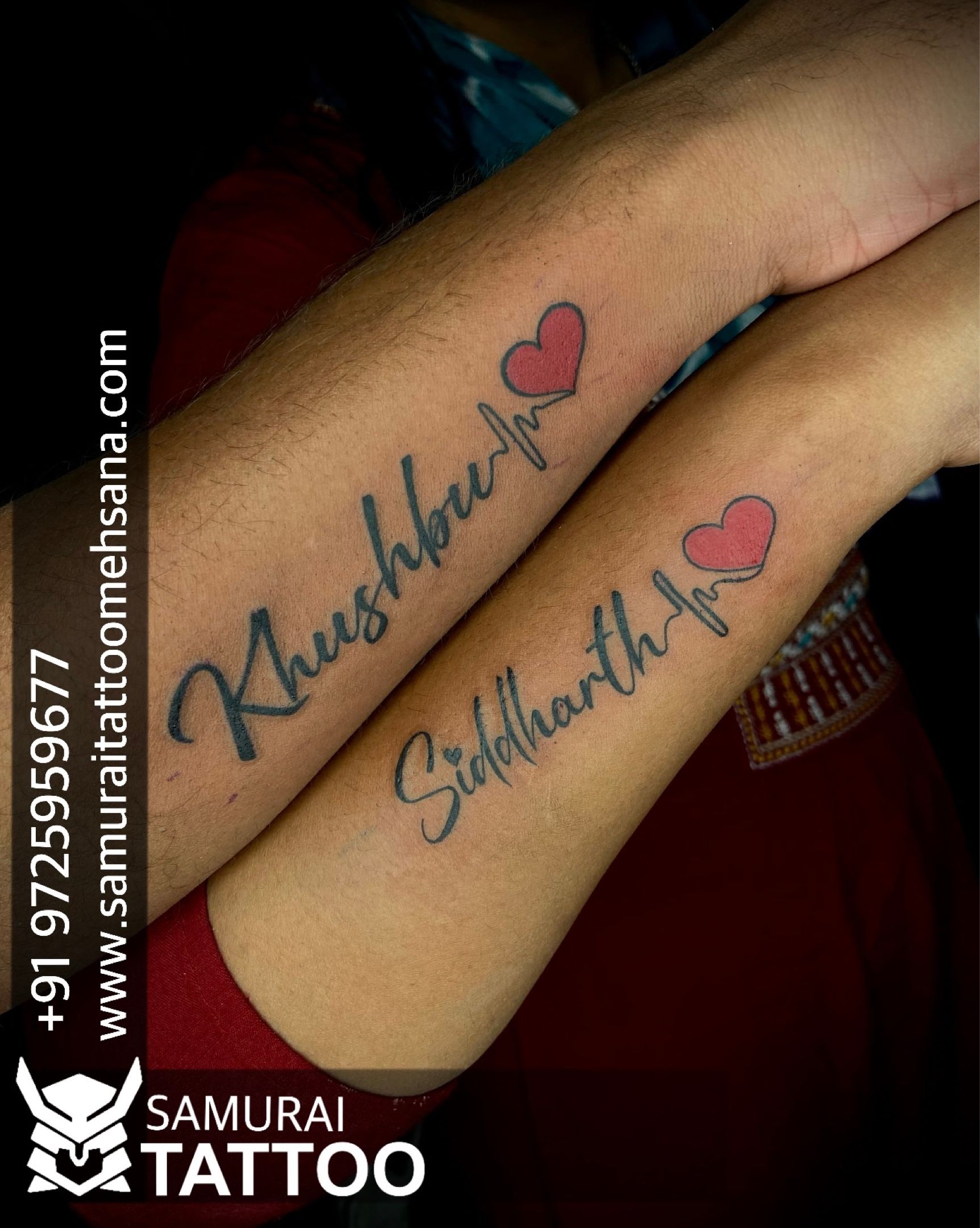 Couple name tattoofor  Inspired Eagle Tattoo Studio  Facebook