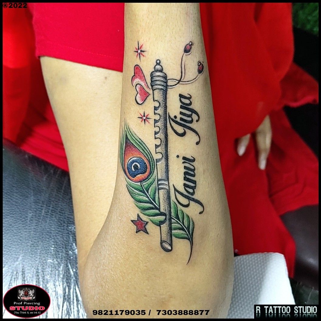 Name of mayur tattoo by Rohit Panchal  Name tattoos Tattoos Tattoo style