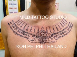 #sakyant #sakyanttattoo #yantthaitattoo #tattooart #tattooartist #bambootattoothailand #traditional #tattooshop #at #mildtattoostudio #mildtattoophiphi #tattoophiphi #phiphiisland #thailand #tattoodo #tattooink #tattoo #phiphi #kohphiphi #thaibambooartis  #phiphitattoo #thailandtattoo #thaitattoo #bambootattoophiphihttps://instagram.com/mildtattoophiphihttps://instagram.com/mild_tattoo_studiohttps://facebook.com/mildtattoophiphibambootattoo/MILD TATTOO STUDIO my shop has one branch on Phi Phi Island.Situated in the near koh phi phi police station , Located near the police station in Phi Phi Island and the World Med hospital