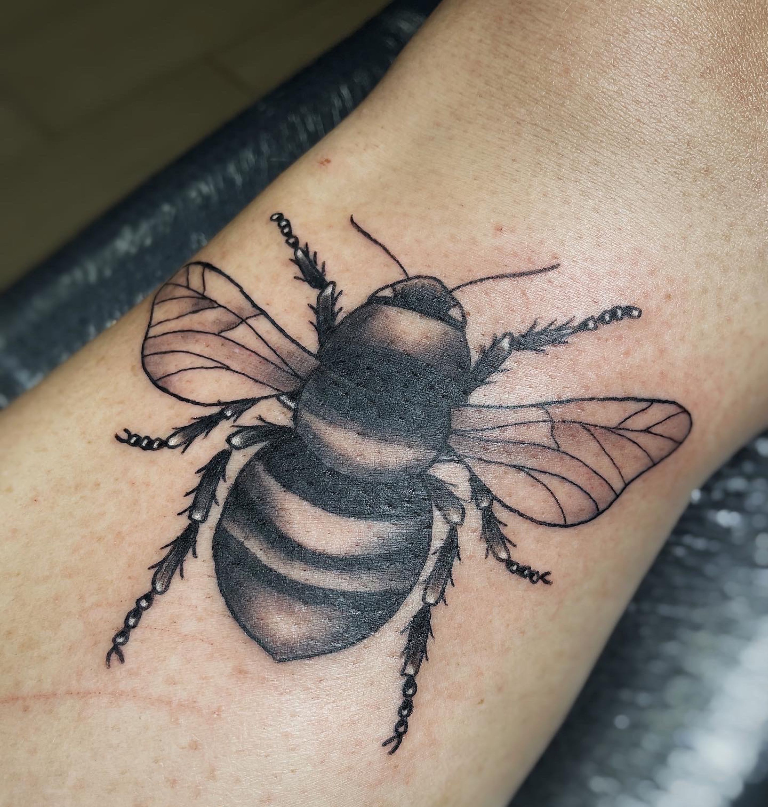 THE BEES KNEES bumblebees beesknees tattoo bees thank you  sophieearl7 rockandroo   Knee tattoo Tattoos Bees knees