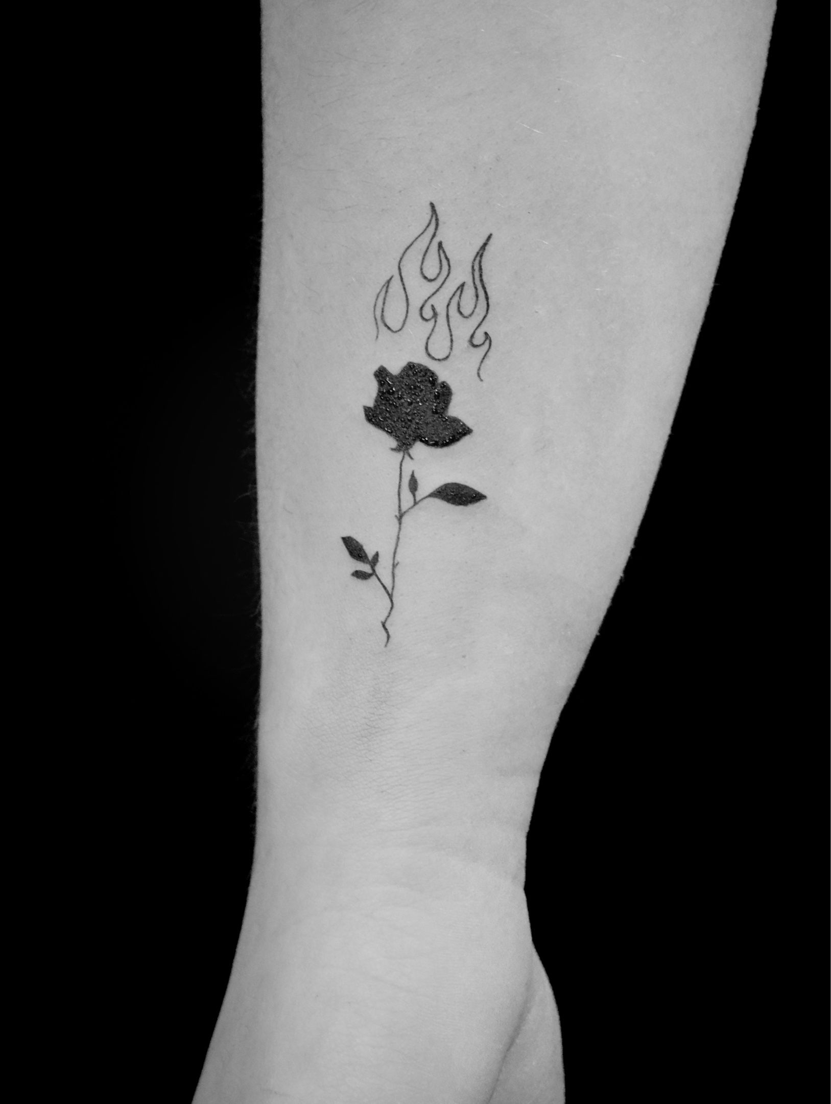 Tattoo uploaded by Tommy Lee Hellberg • Burning rose 🌹 • Tattoodo