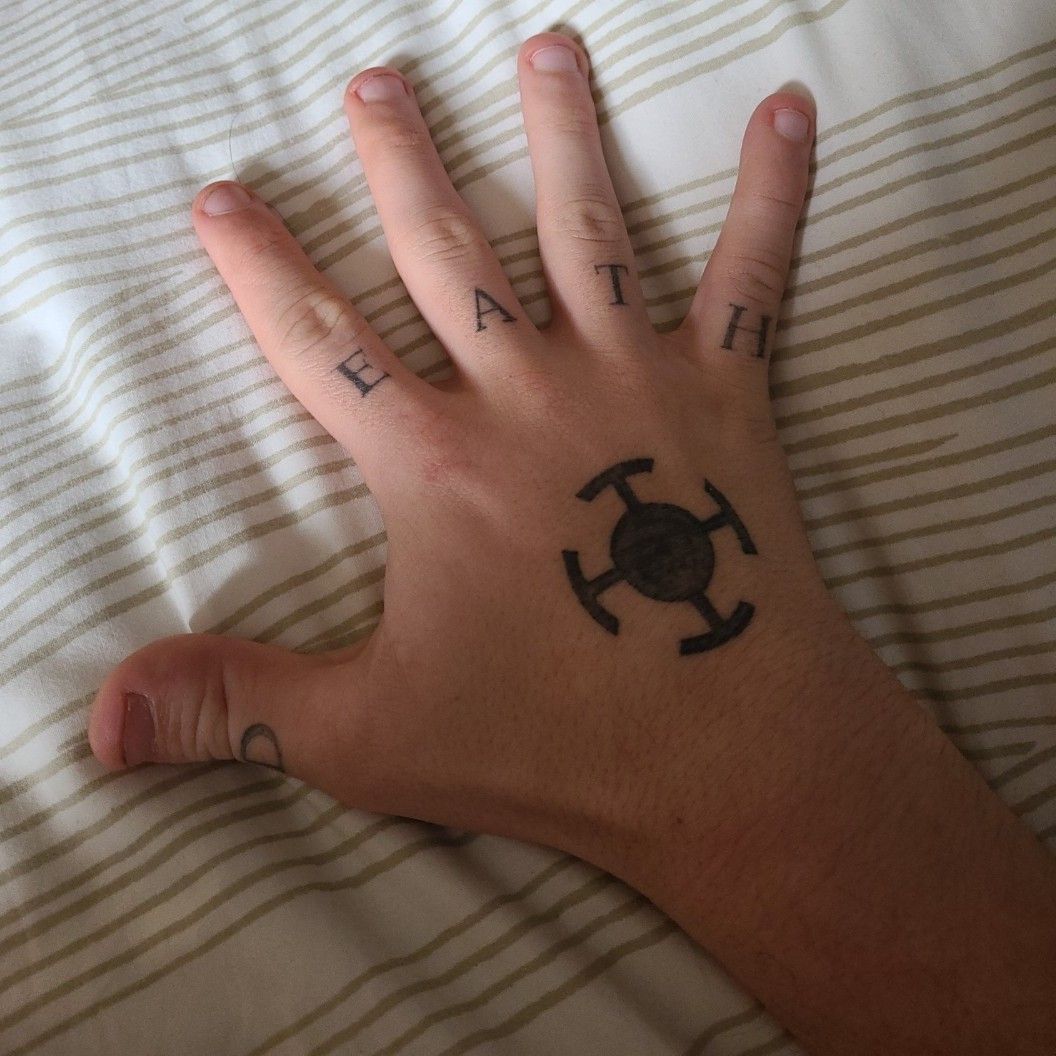 Trafalgar Law tattoo  Law tattoo Hand tattoos Tattoos