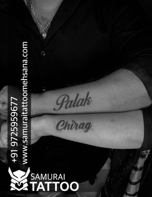 Palak name tattoo |Tattoo for couple |Couple tattoo |Chirag name tattoo |Couple tattoo ideas 