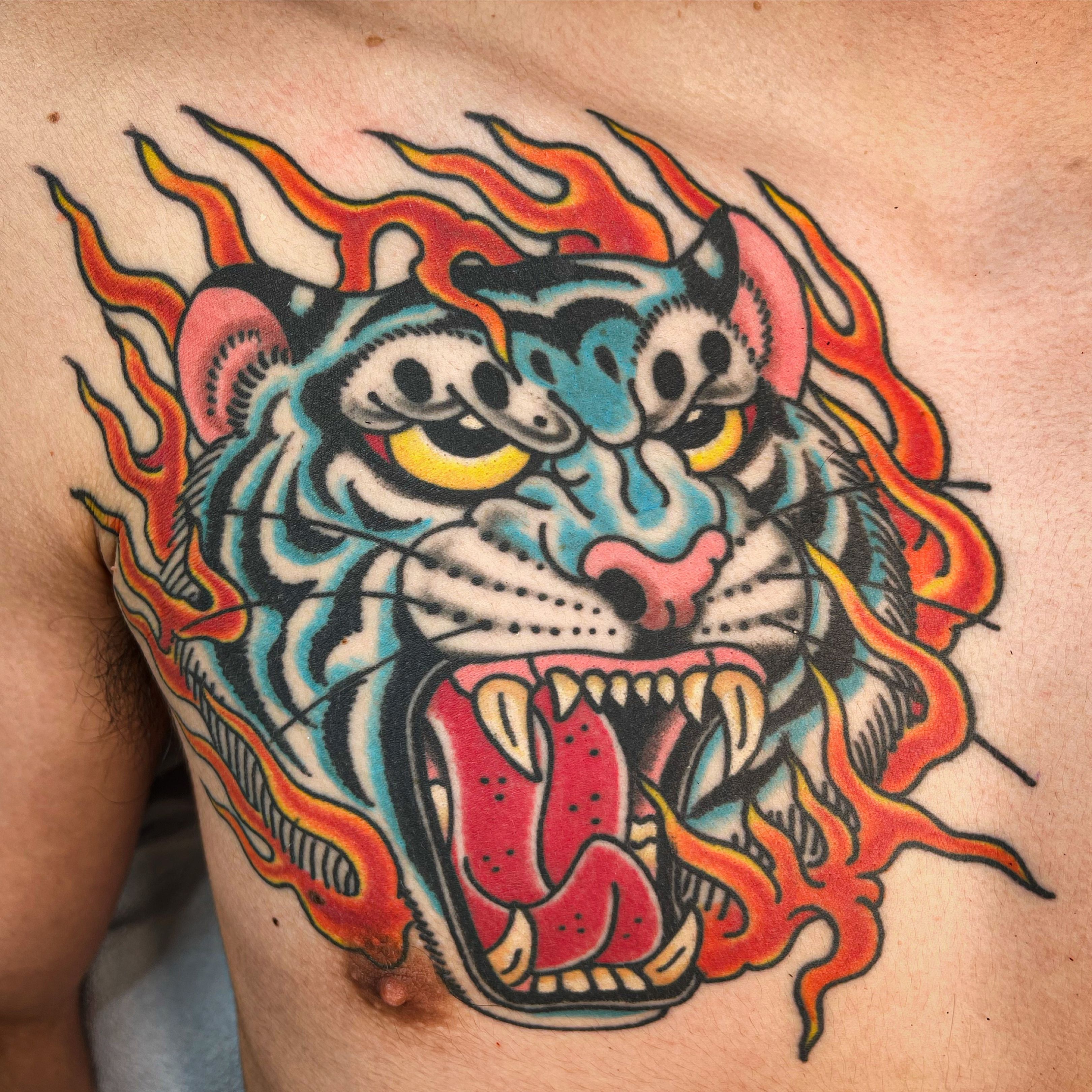 20 sheets faketramp Halloween men tiger spider temporary tattoo | eBay