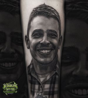Man Portrait Tattoo Design
