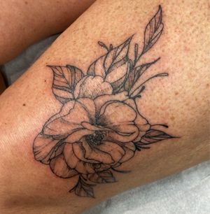 Floral tattoo for this lovely lady #tattoo #ink #floral #flower #fineline #beautiful 