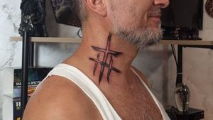 Black Sacred Crosses Tattoo