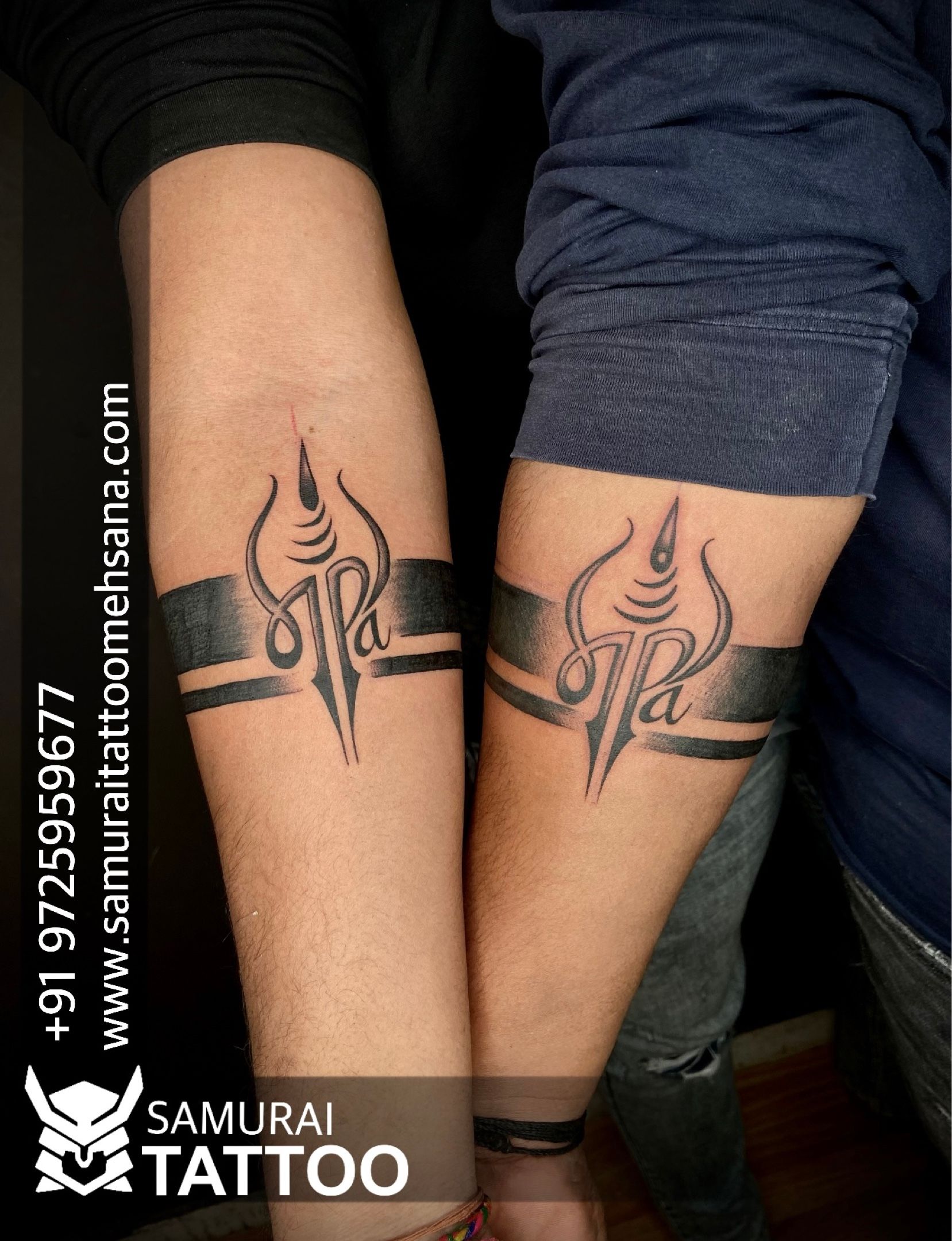 Buy Voorkoms Mom Dad Hand Tribal Tattoo Two Design In Combo Hand Band 02  Size 11x6 cm Online  Get 74 Off