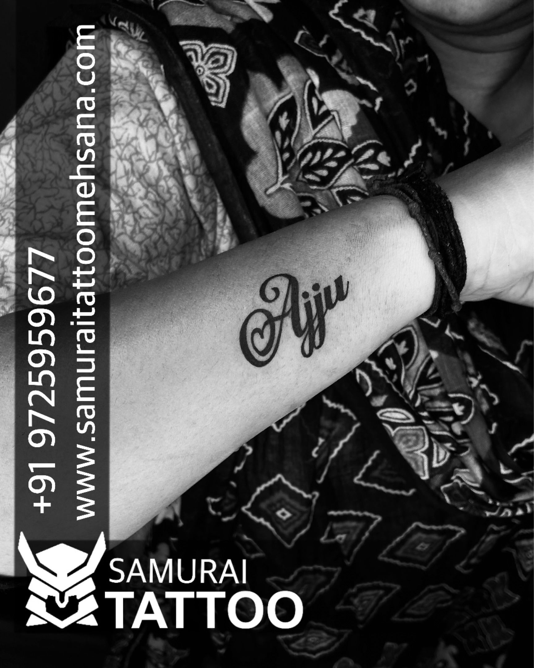 Tattoo uploaded by Samurai Tattoo mehsana  Ajju name tattoo Ajju tattoo  Ajju name tattoo ideas Ajju name tattoo design  Tattoodo