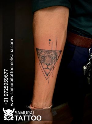 Lion tattoo |Lion tattoo design |Lion tattoo with triangle |Tattoo for boys |Boys tattoo design |Boys tattoo ideas