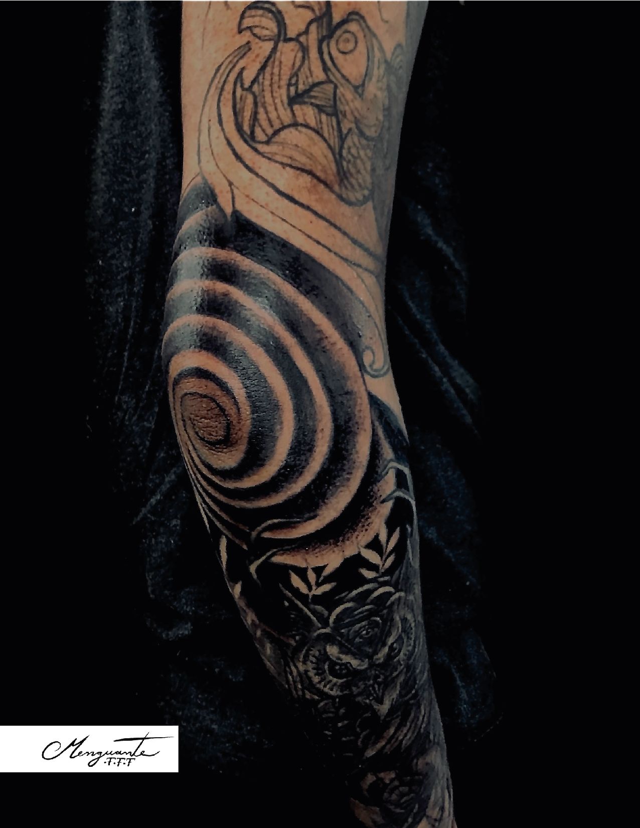 Tattoo uploaded by Sebastian Grillo (menguante_ttt) • Tatuaje ondas en codo  • Tattoodo