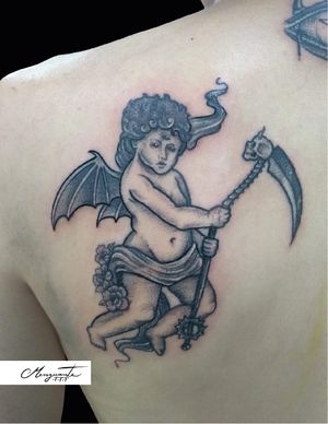 Tatuaje querubín 