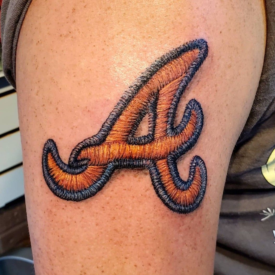Tattoo uploaded by Sam Ramsey • Atlanta braves tattoo by Sam