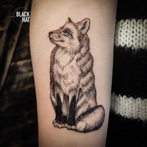 Did you know? 🦊 A fox would symbolize the appearance of wisdom and intelligence, but also cunningness. ... A similar interpretation of a fox could be found in Celtic culture. Celtic people and their mythology feature foxes as a symbol of cunningness, which was more like a form of intelligence and resilience rather than a negative trait. Book here : hello@blackhatdublin.com @blan.kinky #tattooflash #tattooing #tattoosofinstagram #tattoostudio #tattooink #tattoodesign #tattooist #tattooed #inkaddict #tattoolove #tattoos #symboltattoo #tattooartist #tattoolife #tattooshop #tattoo #tattoooftheday #dublintattoo #inked #bodyart #inkedup #fox #foxtattoo