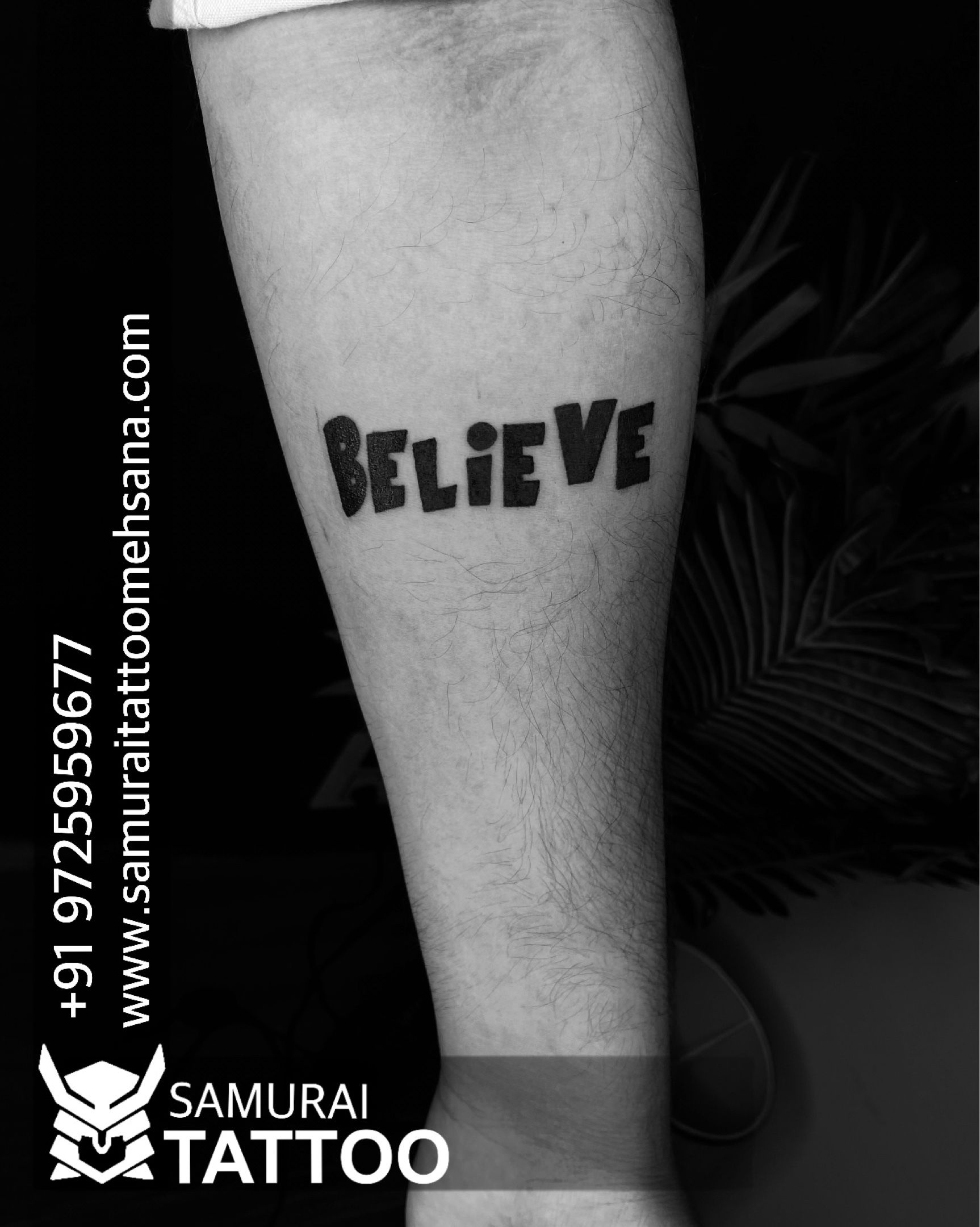 TÁC PHẨM  HÌNH XĂM CHỮ BELIEVE IN YOURSELF  Rio Tattoo Studio  YouTube