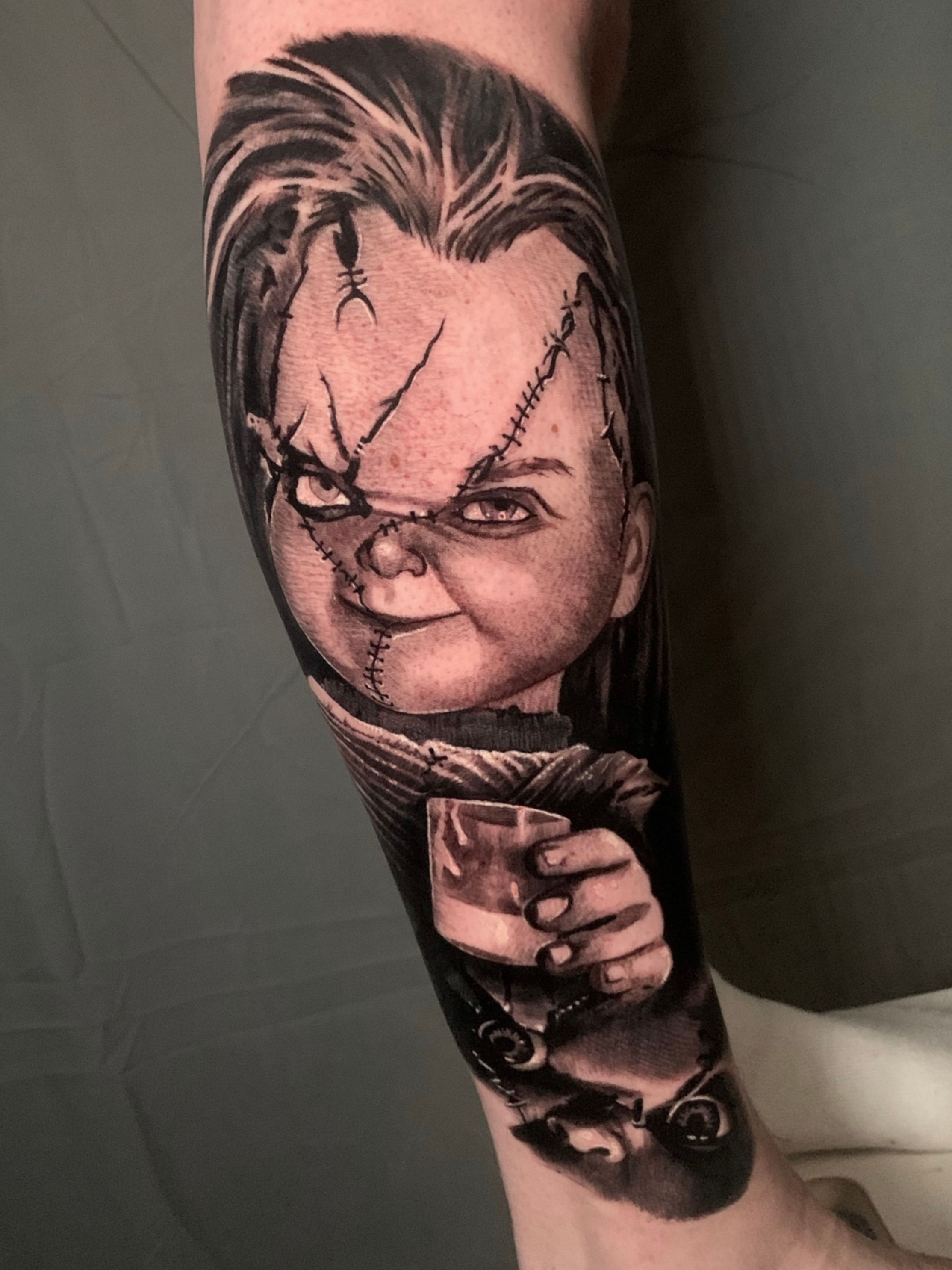 80 Chucky Tattoo Ideas For Men  Horror Movie Designs