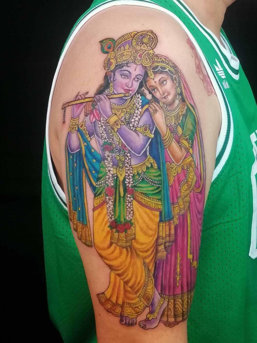 Lord Krishna tattoo | Krishna tattoo, Trishul tattoo designs, Tattoo designs