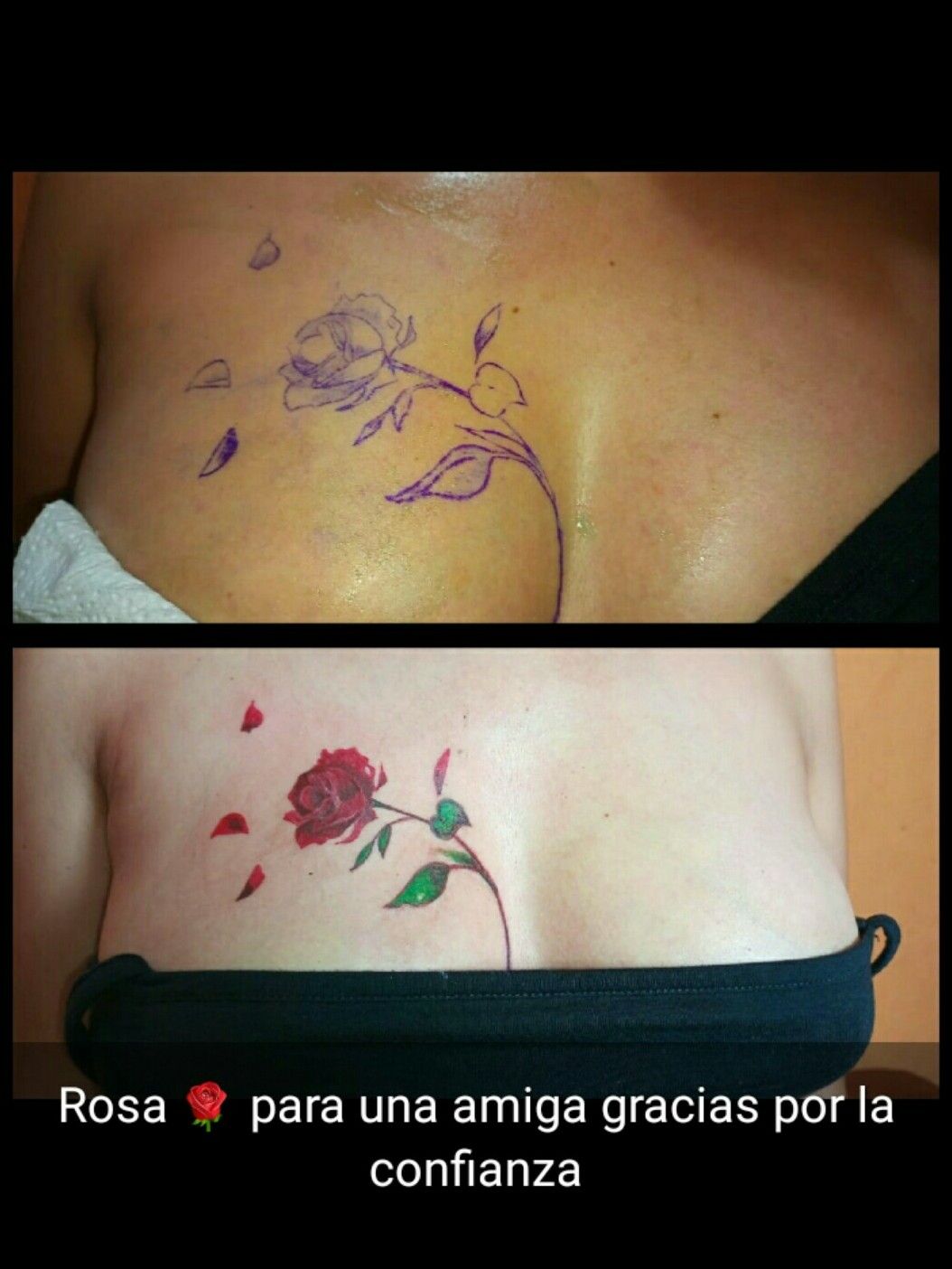 Tattoo uploaded by Dini • Rosa e fogo • Tattoodo