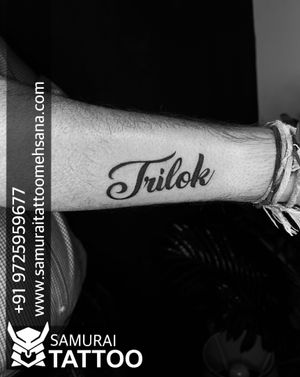 Trilok name tattoo |Trilok tattoo |Trilok name tattoo ideas |Trilok name tattoo design 