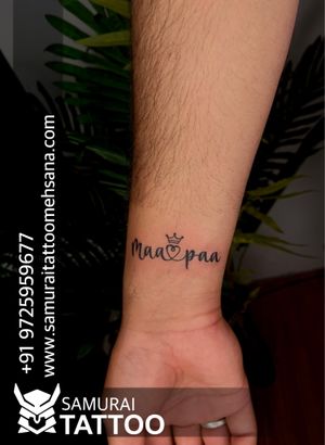 Maa Paa tattoo |Tattoo for mom dad |Mom dad tattoo ideas 