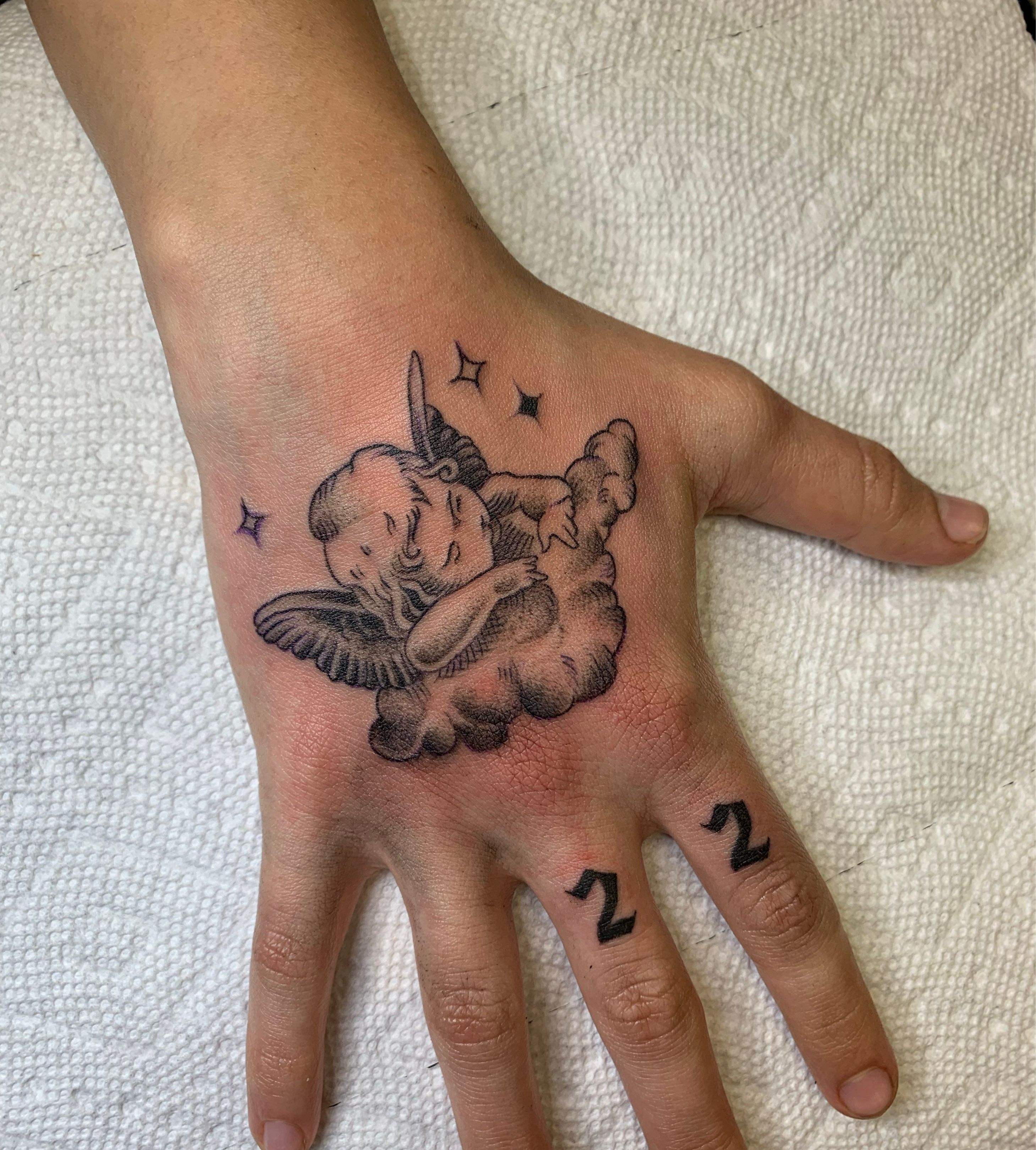 angel names hand tattooTikTok Search