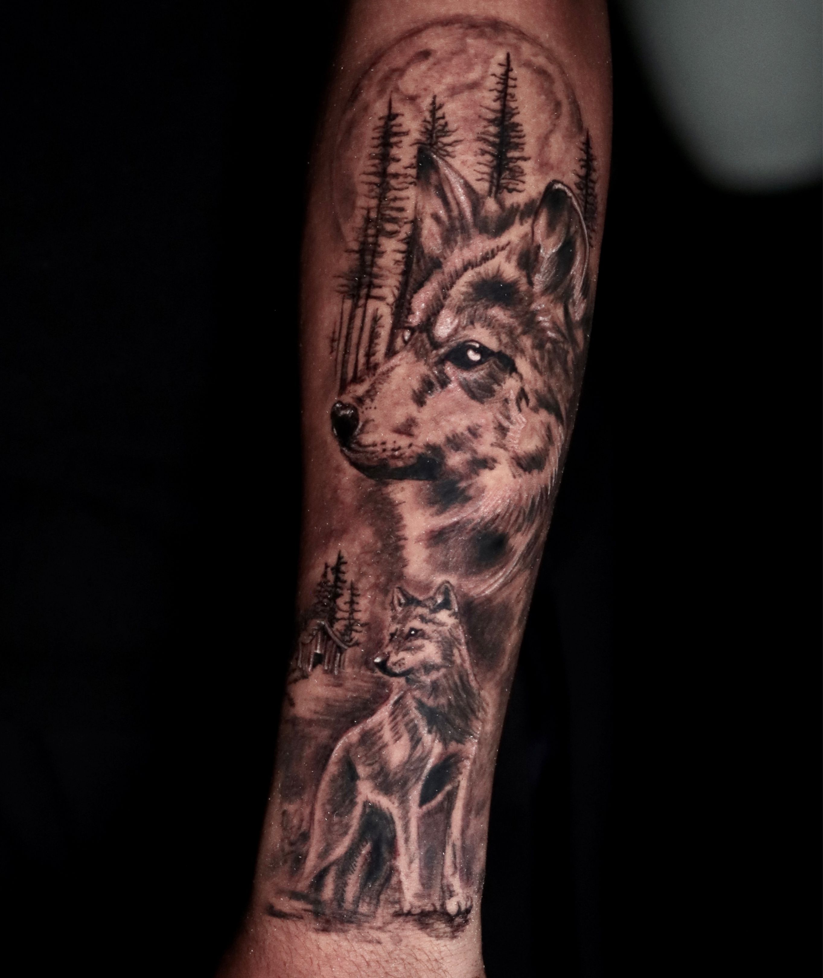 OMMGO Real 3D Wolf Face Design Temporary Tattoo Sticker Fierce Fake Tattoos  Small Body Art Wrist Custom Tato Mens Fashion From 7,62 € | DHgate