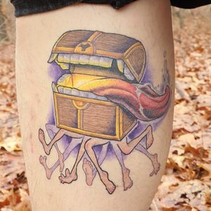 The Luggage, healed a month...#discworld #luggage #mimic #fantasy #funny #colorful #magic #character #creature