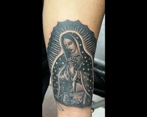 Black and grey Our Lady of Guadalupe! #losangeles #orangecounty #longbeach #california #californiatattoos #wip #tattoo #tattoos #tat #tattooed #tattooer #sicktatz #supersicktatzyoudontevenknow #art #blackandgrey #blackandgreytattii #ourladyofguadalupe #guadalupe