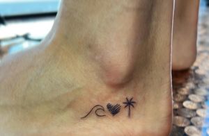 Tiny side of foot wave, heart, and tree! #losangeles #orangecounty #longbeach #california #californiatattoos #wip #tattoo #tattoos #tat #tattooed #tattooer #sicktatz #supersicktatzyoudontevenknow #art #blackandgrey
