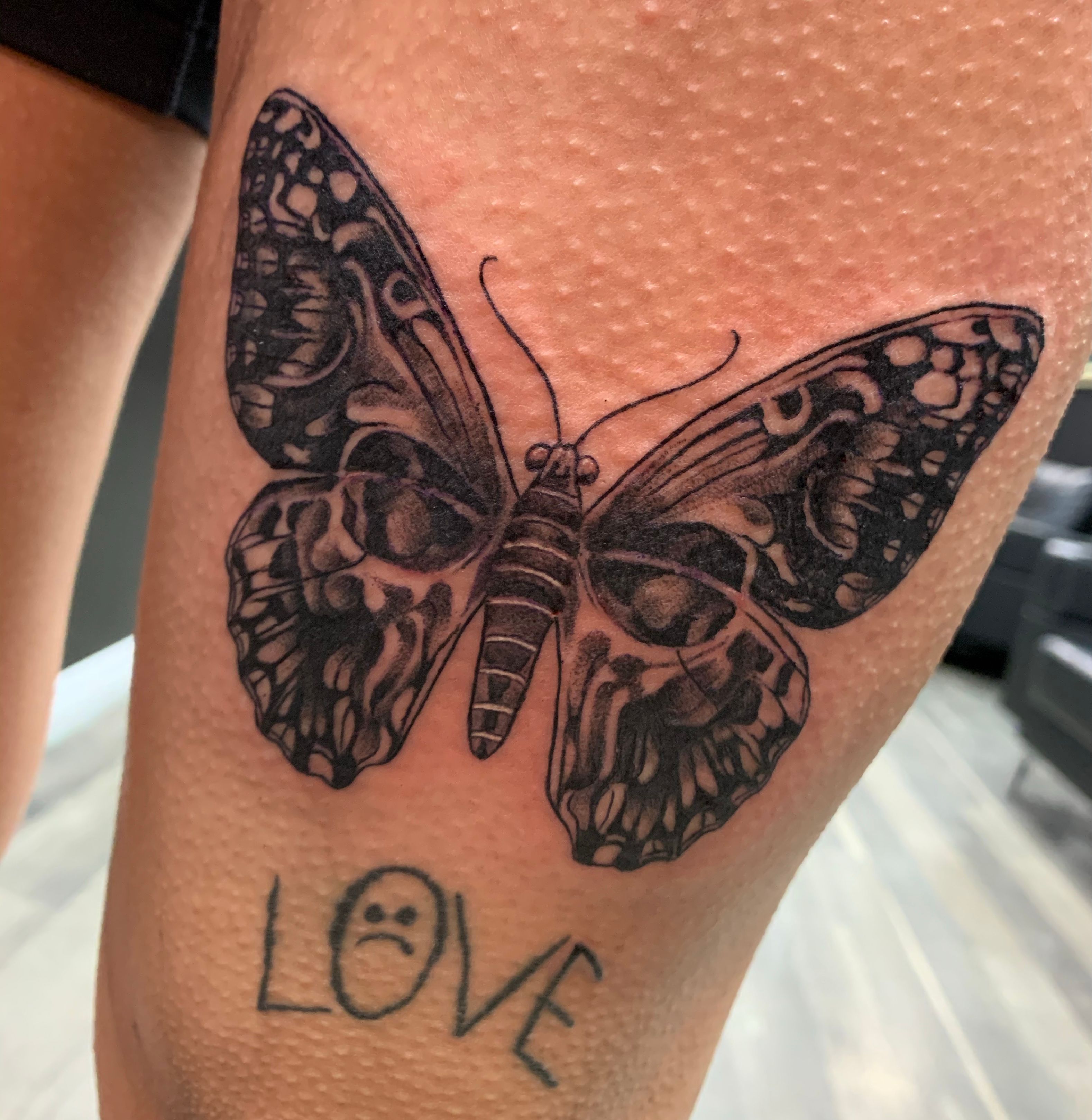My sweet butterfly knee tattoo i am in love What do you guys think  r tattoo