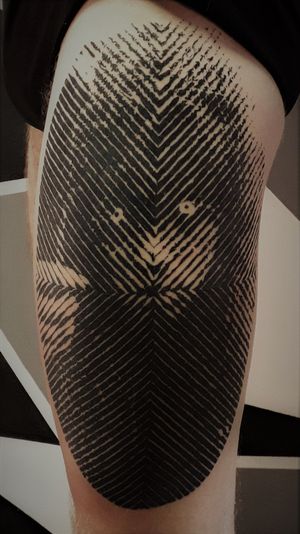 Caipora Animal de Poder - 🇧🇷 - 100% pontilhismo #OpticalTattoo #tatuagemoptica #futuro #billyphantom