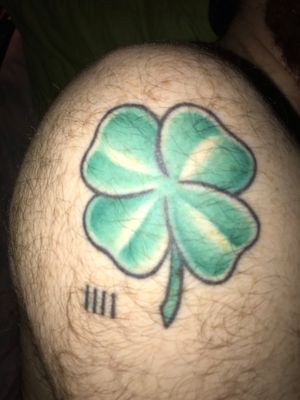 Clover with tally marks