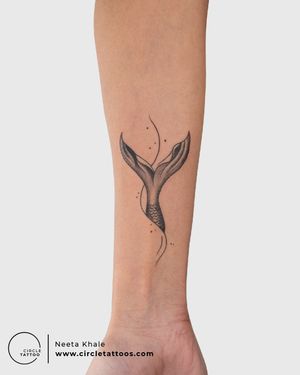 Fish Tail Tattoo done by Neeta Khale at Circle Tattoo