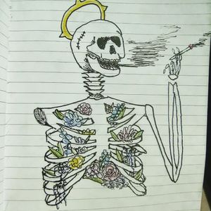 Drawing done by myself, feel free to take inspiration of it for your next tattoos ideas