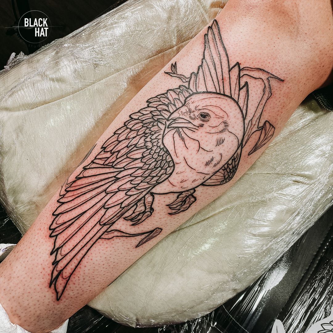Tattoo tagged with: fine line, small, animal, little, hongdam, hummingbird,  tiny, bird, forearm | inked-app.com