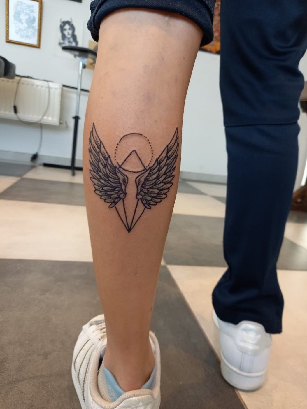 NEW TATTOO ALERT x 3! 1) Knicks will always be my one and only true love  @nyknicks 2) the shoe with wings to signify my life anthem #ru... |  Instagram