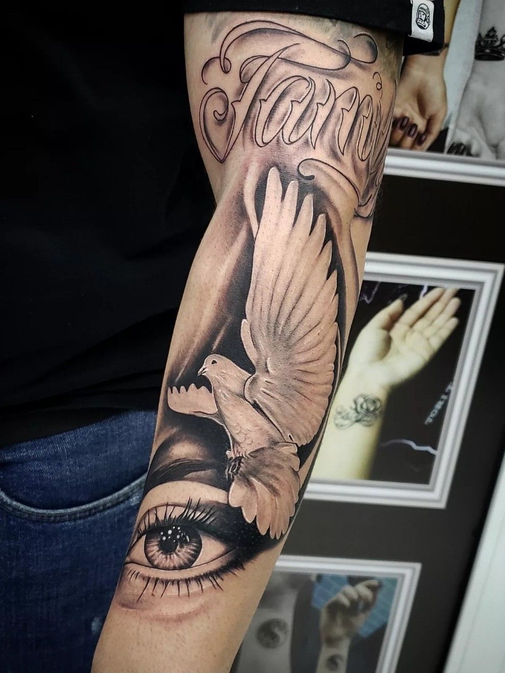 Flying Pigeon Tattoo Design By Mitchel Wielemaker