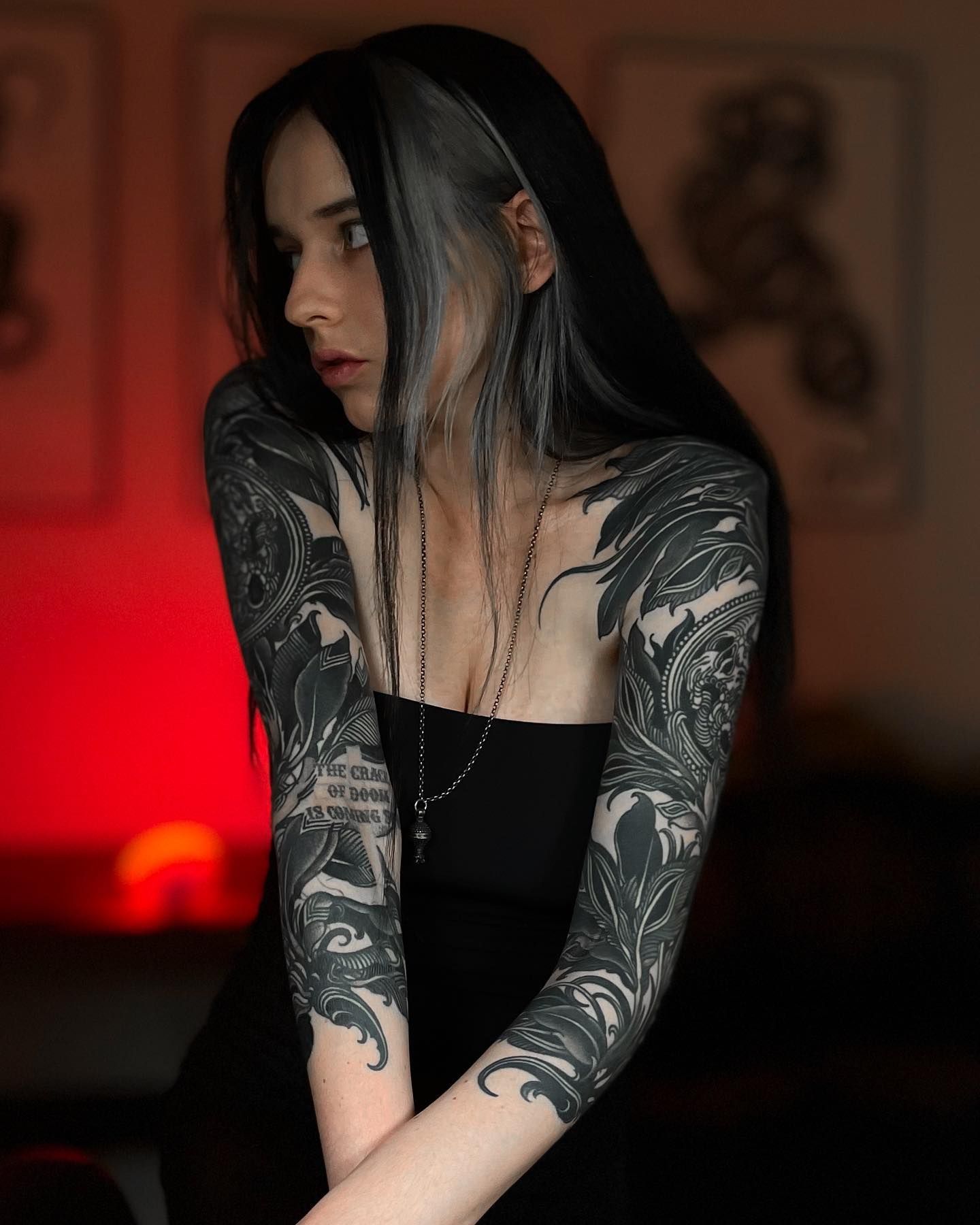 Blackwork Tattoo Designs 'women' Tattoo Flash Sheet PDF Downloadable Tattoo  Designs Best Selling Art Dark Horror Tattoo Design - Etsy