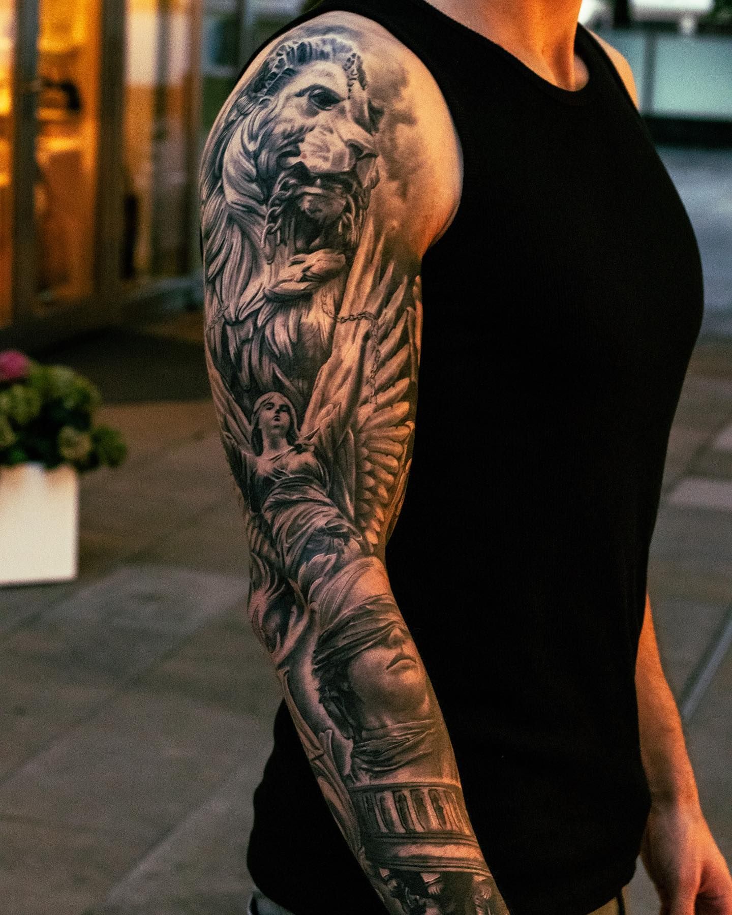 Top 21 Lion Sleeve Tattoo Designs  PetPress