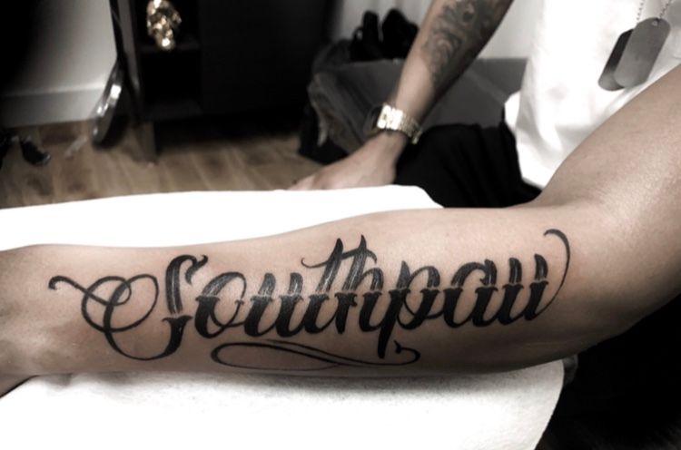 Tattoosday (A Tattoo Blog): Southpaw in the Subway