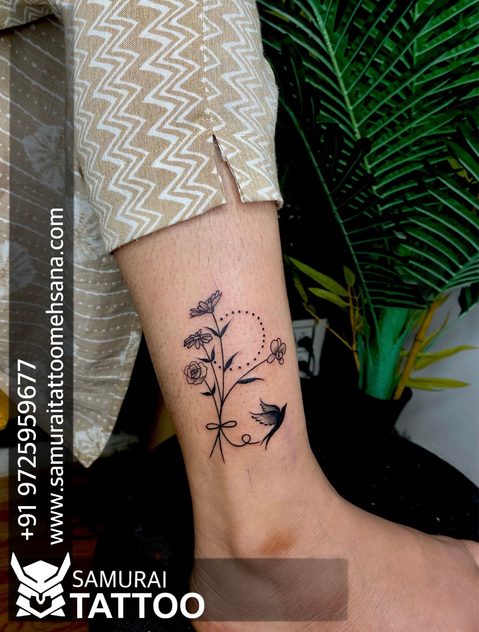 4 Beautiful Flower Tattoos