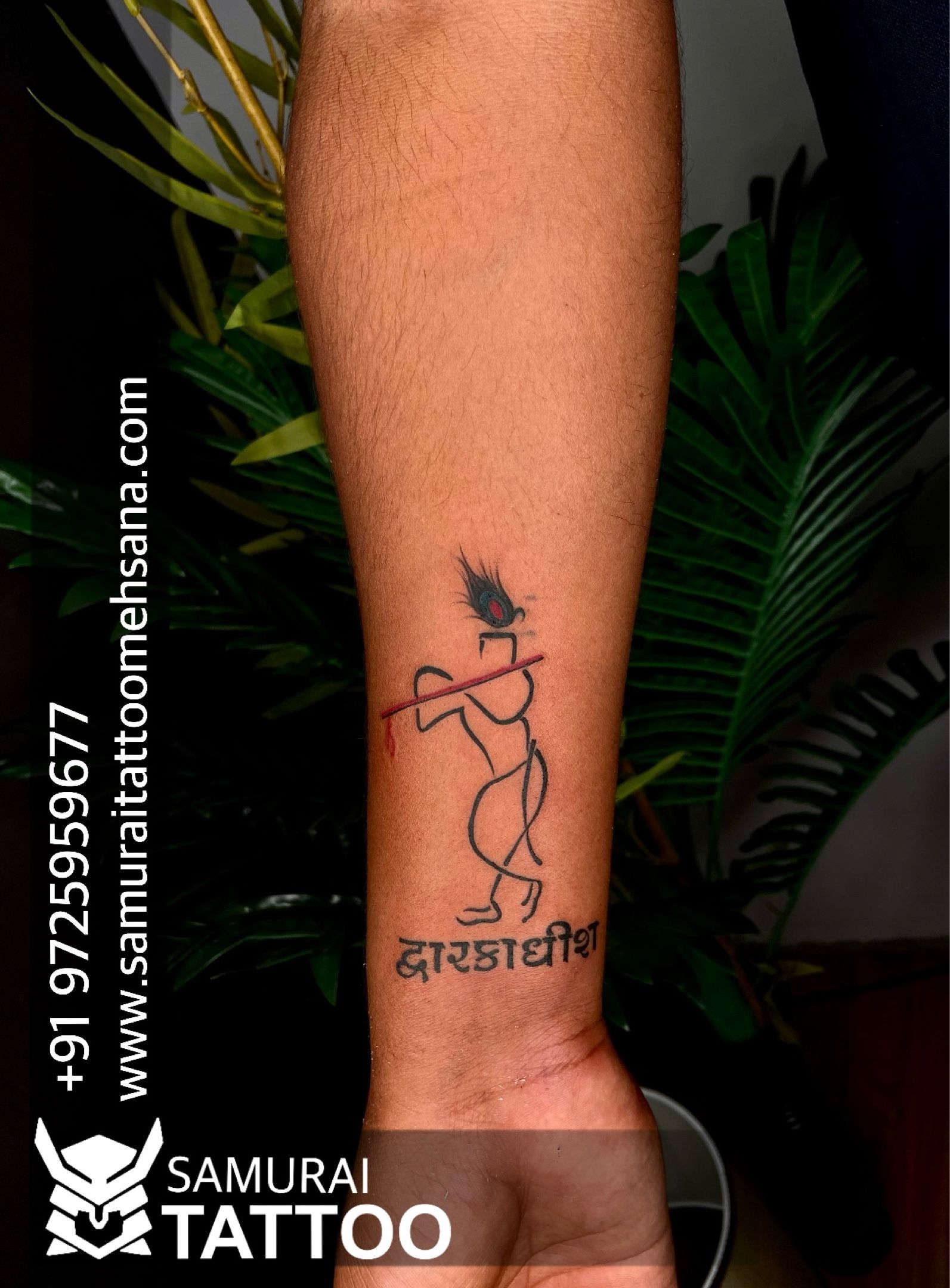Tattoo uploaded by Samurai Tattoo mehsana • Radhe Krishna tattoo |Radhe Krishna  tattoo ideas |Krishna tattoo • Tattoodo