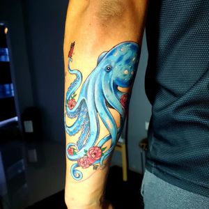 Blue Colour Octopus