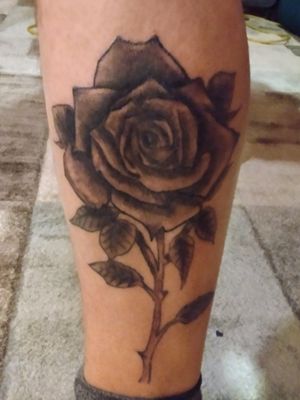 Just a rose i did on my left calf