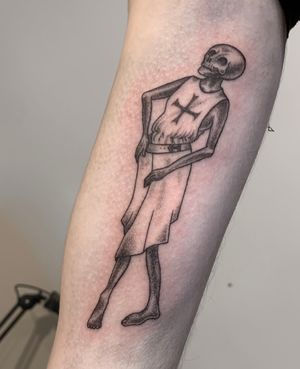 Custom medieval death tattoo
