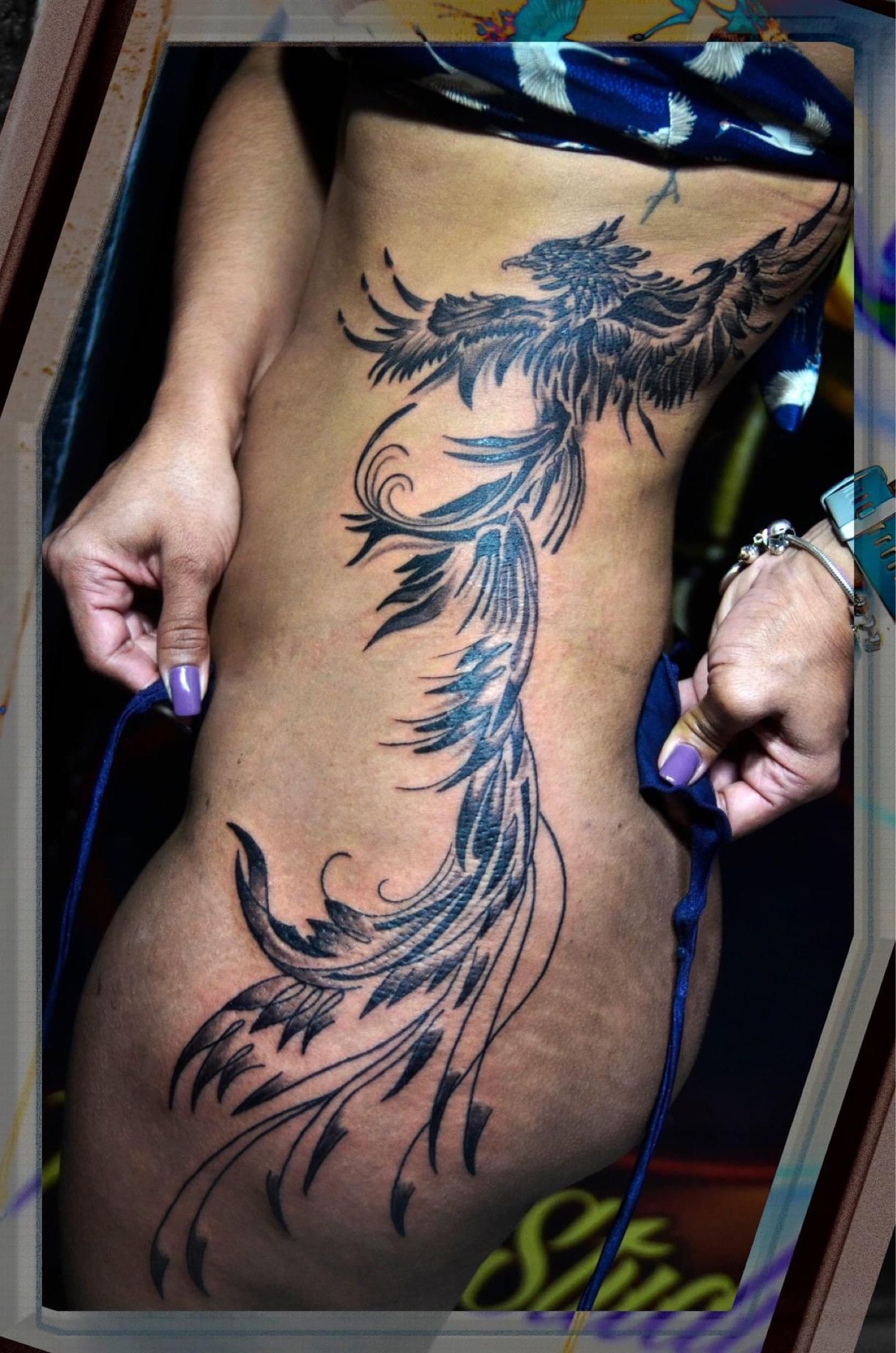 Temporary Phoenix Tattoo by @tattooist_jaymee - Tattoogrid.net