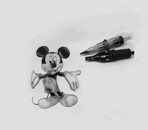 Mickey mouse tattoo