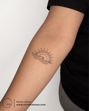 Sun and Moon tattoo done by Neeta Khale at Circle Tattoo