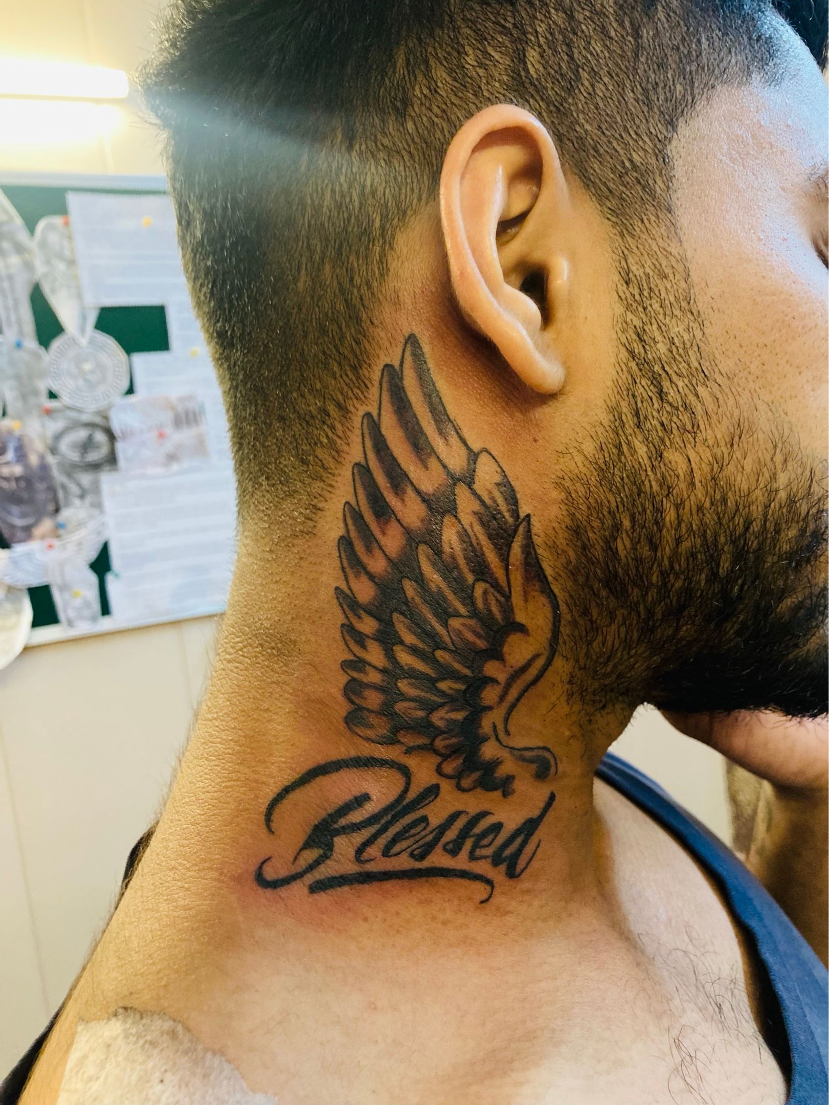 Blessed  wing Tattoo leotattooacademy leotattoostudioindore  ByDeepak Tanwar   Address 322 BK Sindhi Colony Gali no   Instagram